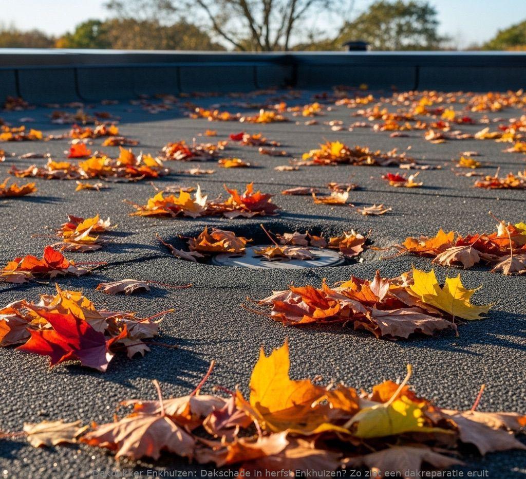 Dakschade In Herfst Enkhuizen